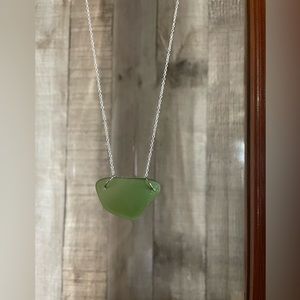 Montana Yellowstone River Glass Necklace